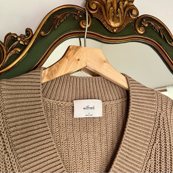 Aritzia Wilfred Belize Sweater Oxford Tan - Picture 7 of 7